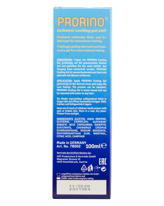 PRORINO Cooling Gel Soft 100ml